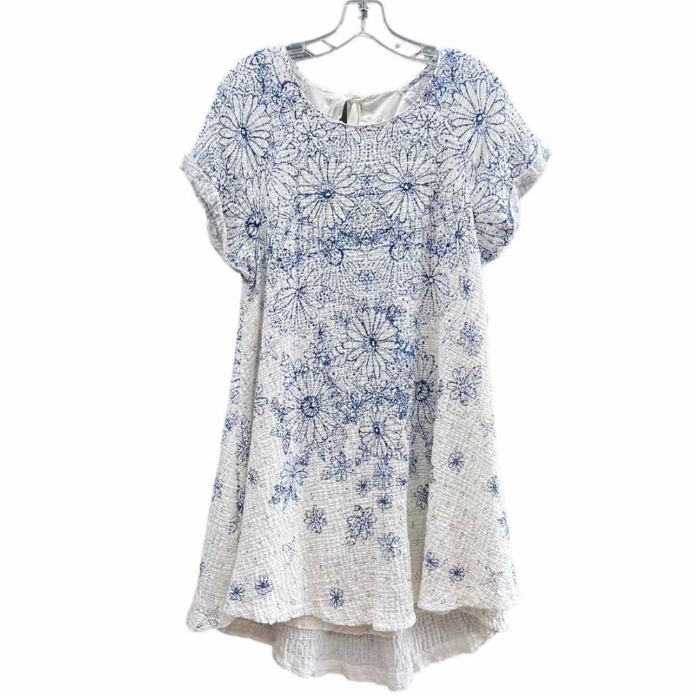 Free People women Mini Dress Light Combo M lagen look boho cottage core fairy